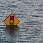 Flood waters