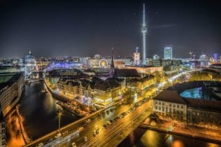 Berlin, Germany at night