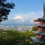 The cost of living in Japan and having this view of Mt. Fuji is high compared to other Asian countries.