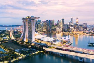 skyline of singapore