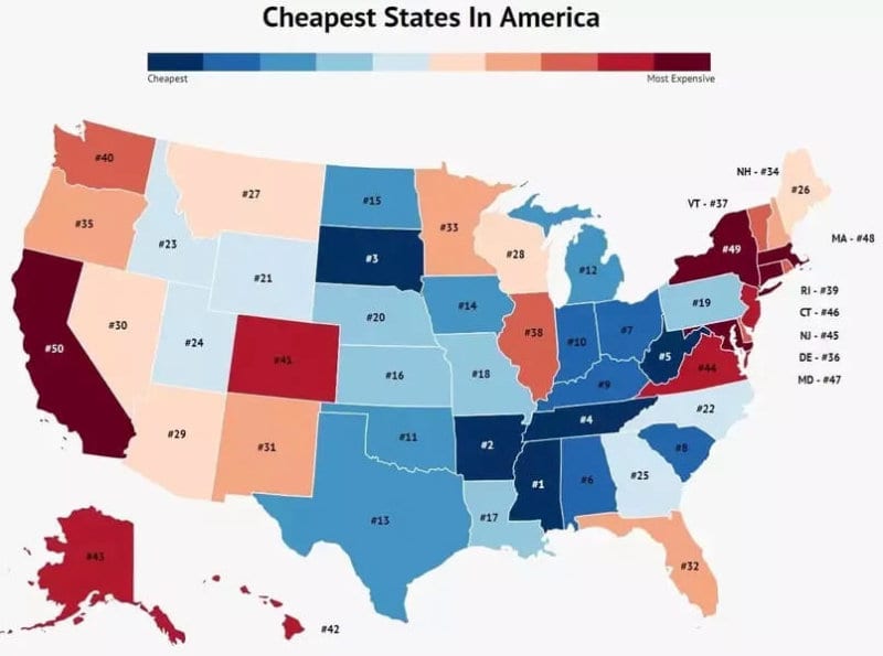 rental costs in us