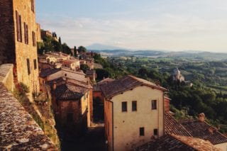 Hillside homes in Tuscany, Italy