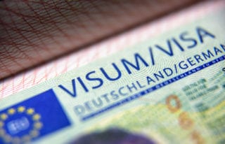 German visa stamp