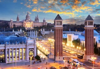 Plaza de Espana in Barcelon