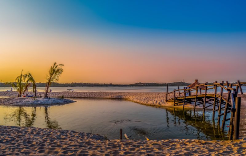 Maputo beach at Bilene, Mozambique