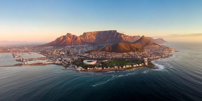 Cape Town, South Africa - aerial view