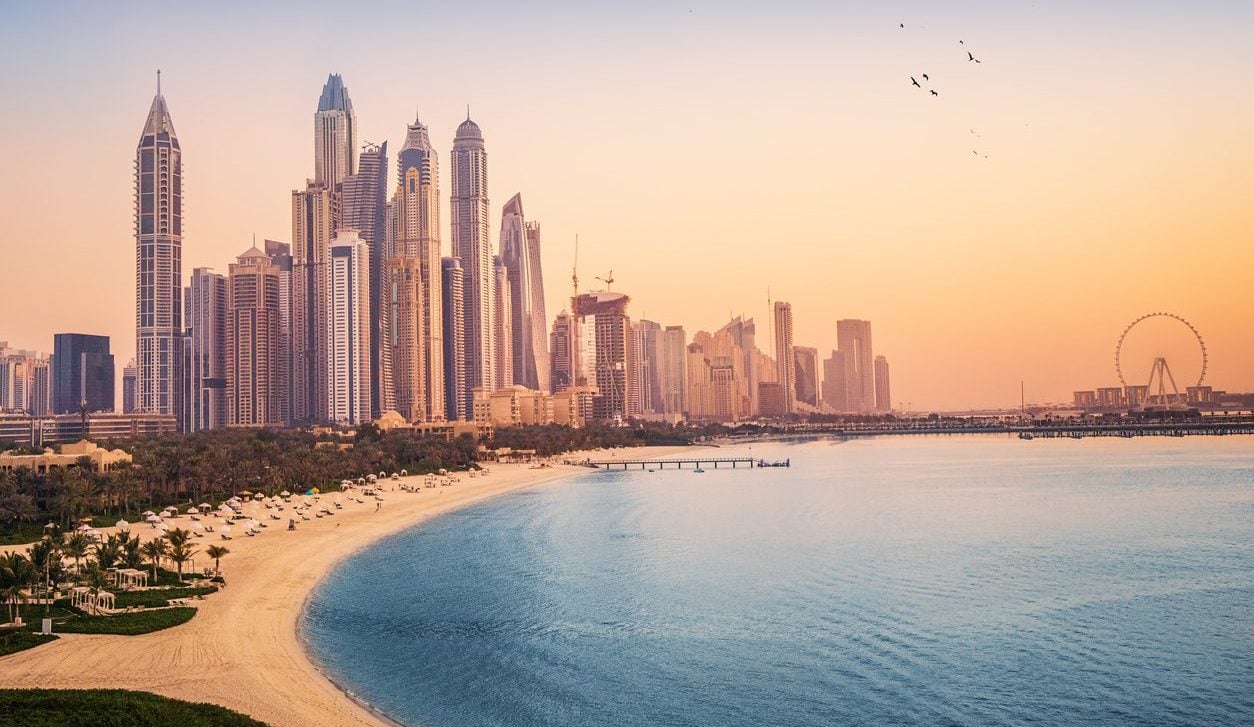 Dubai's famous Persian Gulf is a digital nomad's dream