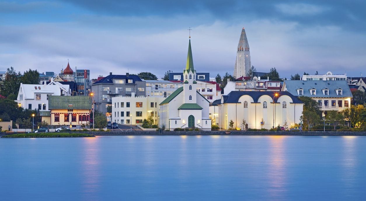 A popular city for digital nomads, Reykjavik, Iceland 