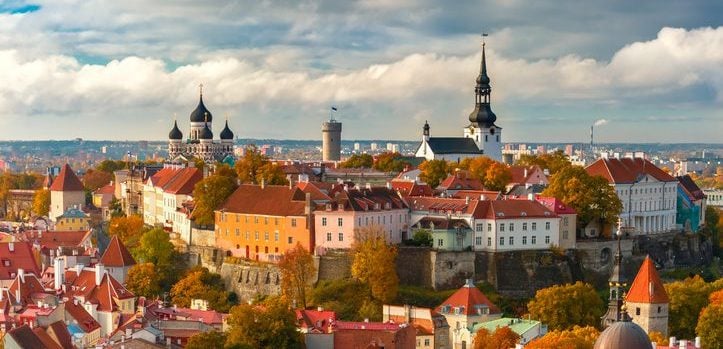 Tallinn Old Town in Estonia, a popular location for digital nomads