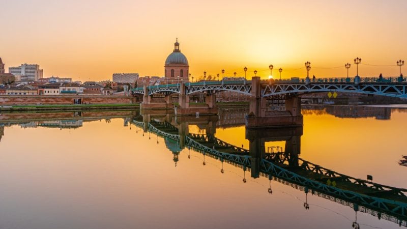 Garonne river and Dome de la Grave in Toulouse, a great French city for expats