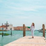 expat walking on a doc in venice
