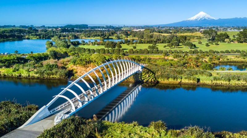 View of New Plymouth, New Zealand