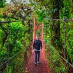 man hiking in Monteverde costa rica