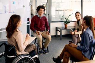 Employees in pre-departure training