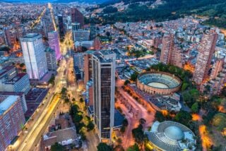 bogota aerial view
