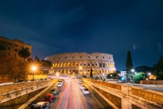 The Colosseum in Rome, one of the many famous landmarks that make living in Rome so special 
